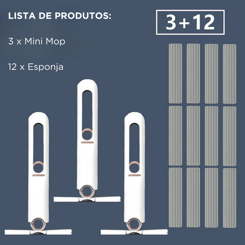 Praticidade Doméstica: Mini Mop de Esponja Portátil