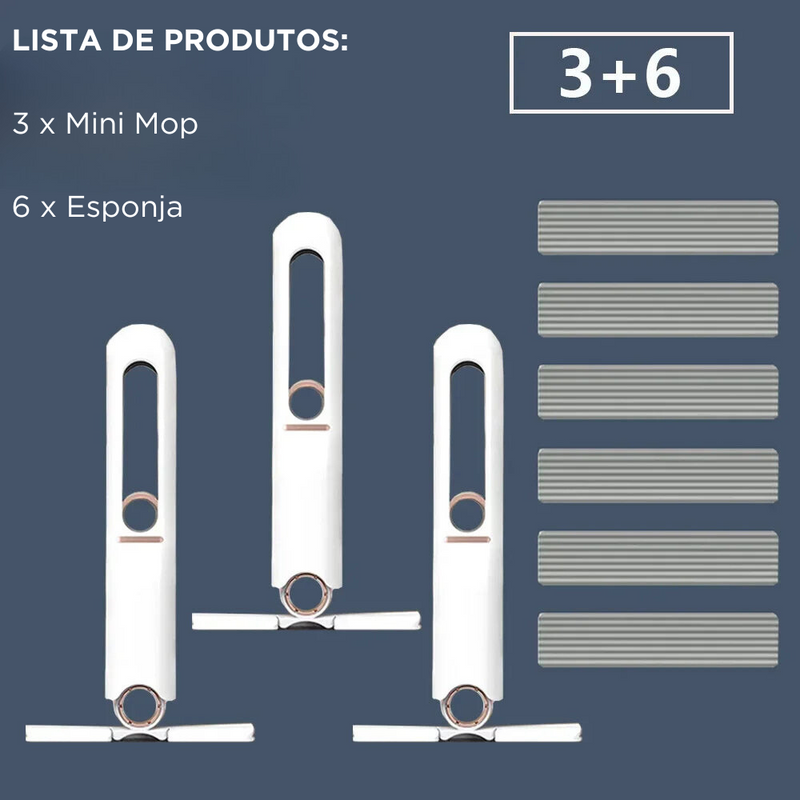 Praticidade Doméstica: Mini Mop de Esponja Portátil