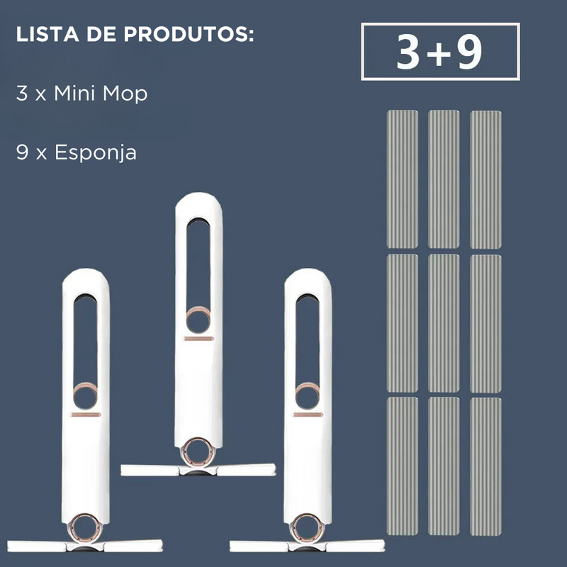 Praticidade Doméstica: Mini Mop de Esponja Portátil