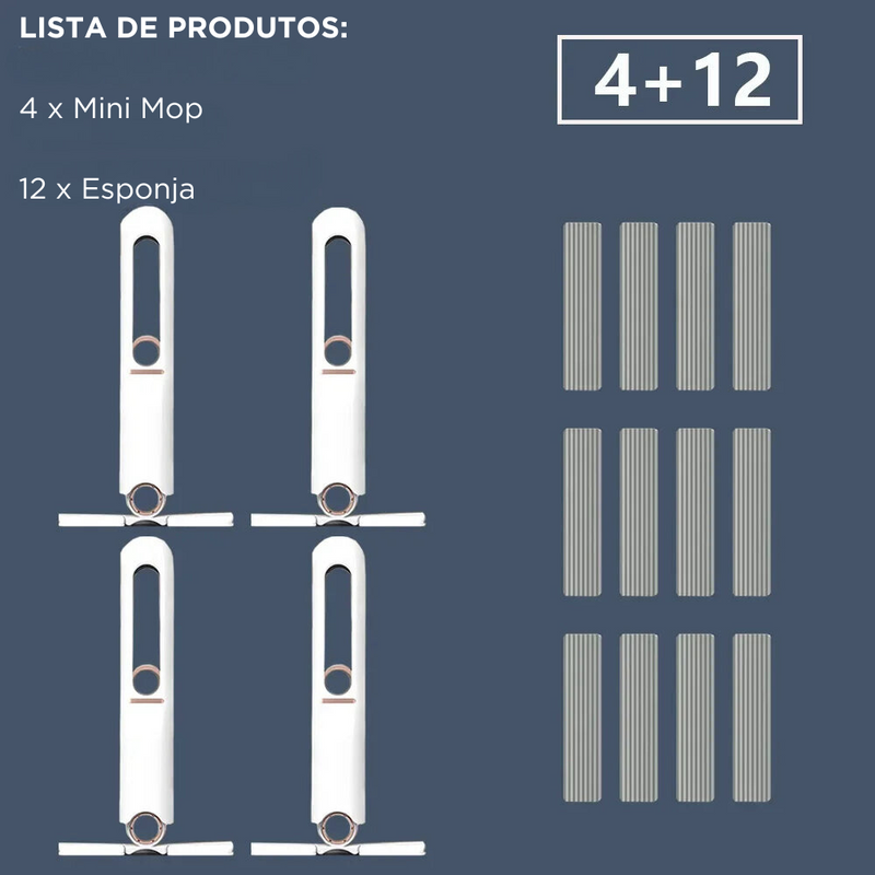 Praticidade Doméstica: Mini Mop de Esponja Portátil