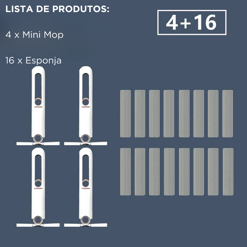 Praticidade Doméstica: Mini Mop de Esponja Portátil