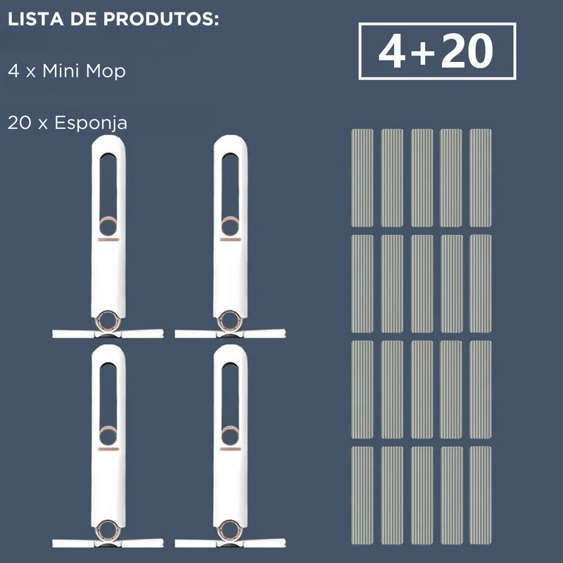 Praticidade Doméstica: Mini Mop de Esponja Portátil