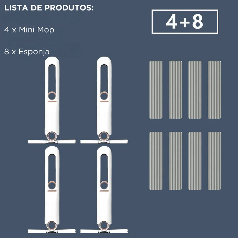 Praticidade Doméstica: Mini Mop de Esponja Portátil