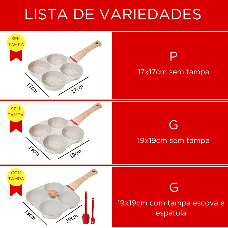 Tudo em uma Frigideira: 4 em 1 para o Sucesso na Cozinha