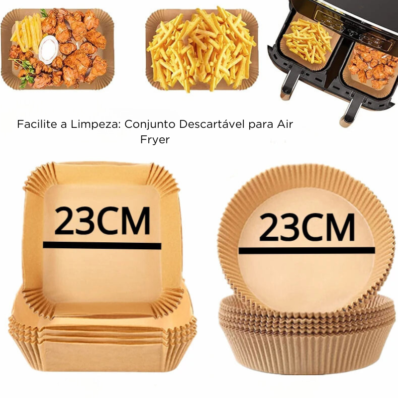 Facilite a Limpeza: Conjunto Descartável para Air Fryer