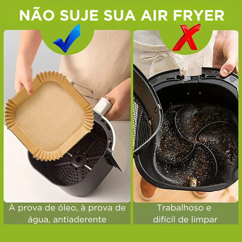 Facilite a Limpeza: Conjunto Descartável para Air Fryer