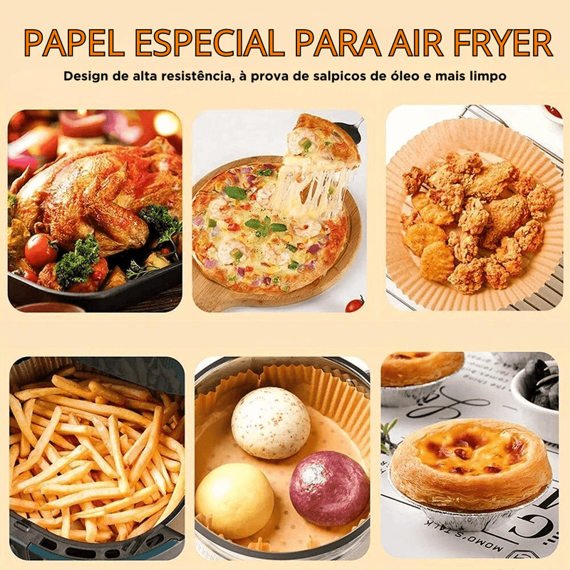 Facilite a Limpeza: Conjunto Descartável para Air Fryer - BOUS