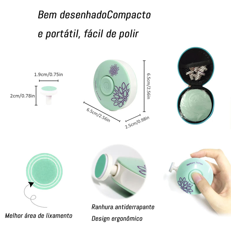 Silencioso e Delicado: Lixador de Unha 6 em 1 para Bebês