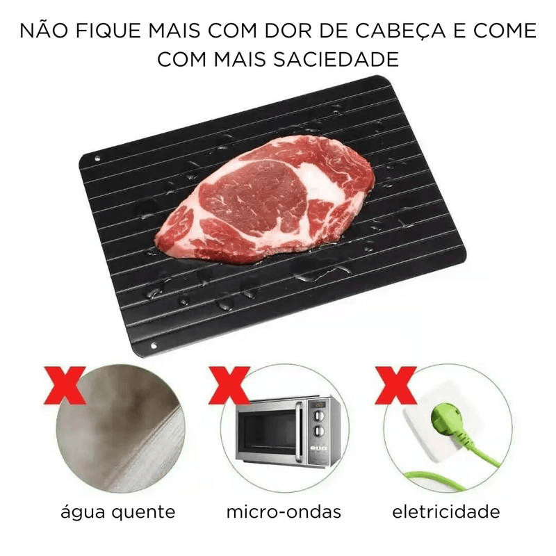 Descongele sem Esperar: Tábua Descongeladora para Carnes e Frios